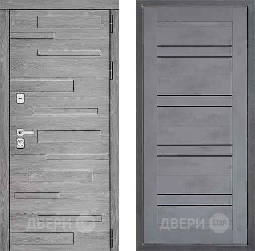 Входная металлическая Дверь Дверной континент ДК-10 ФЛ-49 Бетон серый в Апрелевке