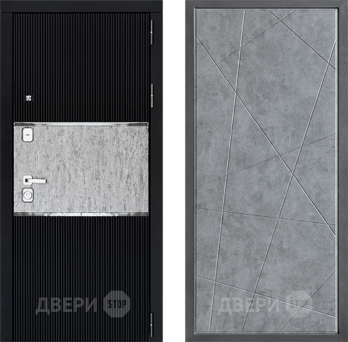 Входная металлическая Дверь Дверной континент ДК-13 ФЛ-655 Бетон серый в Апрелевке