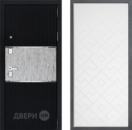 Входная металлическая Дверь Дверной континент ДК-13 ФЛ-Тиффани Белый софт в Апрелевке