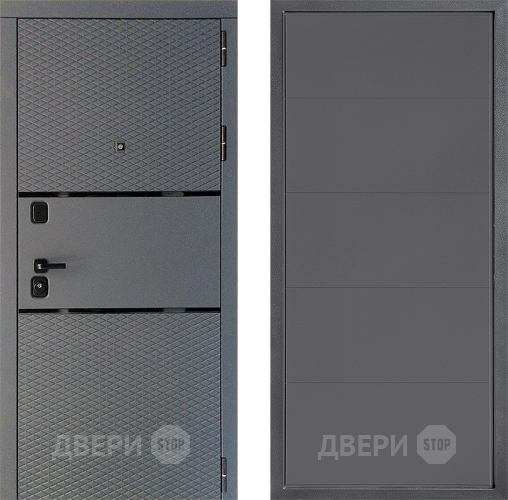 Входная металлическая Дверь Дверной континент Диамант Дизайн ФЛ-649 Графит софт в Апрелевке