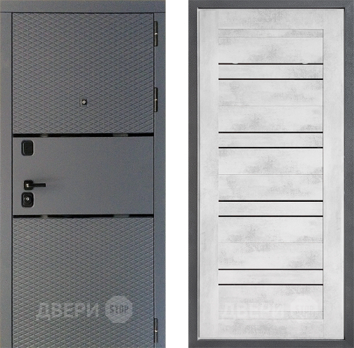 Входная металлическая Дверь Дверной континент Диамант Дизайн ФЛ-49 Бетон снежный в Апрелевке