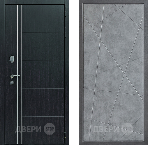 Дверь Дверной континент Теплолюкс Дизайн ФЛ-655 Бетон серый в Апрелевке