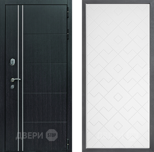 Входная металлическая Дверь Дверной континент Теплолюкс Дизайн ФЛ-Тиффани Белый софт в Апрелевке