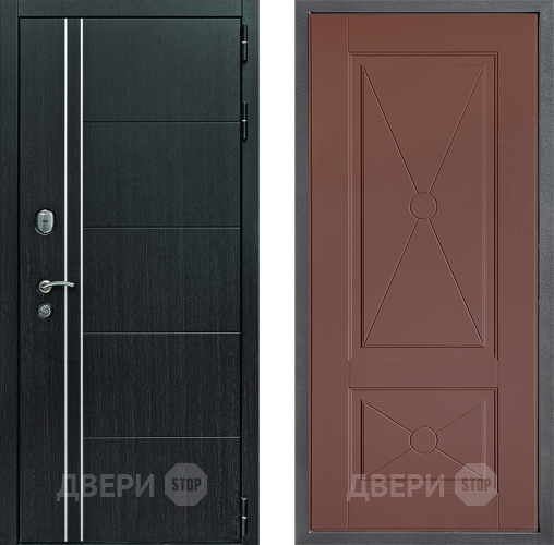 Входная металлическая Дверь Дверной континент Теплолюкс Дизайн ФЛ-617 Ясень шоколадный в Апрелевке