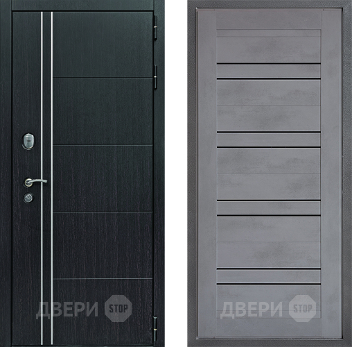 Входная металлическая Дверь Дверной континент Теплолюкс Дизайн ФЛ-49 Бетон серый в Апрелевке