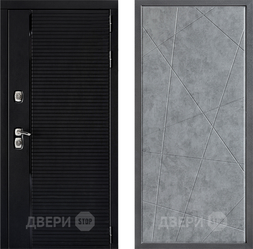 Входная металлическая Дверь Дверной континент ДК-1 ФЛ-655 Бетон серый в Апрелевке
