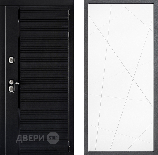 Входная металлическая Дверь Дверной континент ДК-1 ФЛ-655 Белый софт в Апрелевке