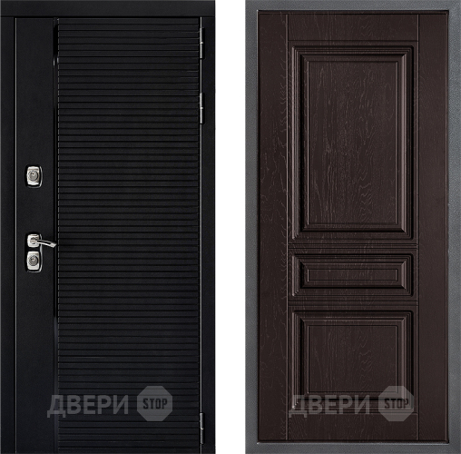 Входная металлическая Дверь Дверной континент ДК-1 ФЛ-243 Дуб шоколадный в Апрелевке