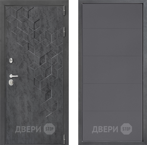 Входная металлическая Дверь Дверной континент ДК-3/713 ФЛ-649 Графит софт в Апрелевке