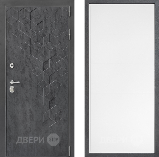 Входная металлическая Дверь Дверной континент ДК-3/713 ФЛ-649 Белый софт в Апрелевке
