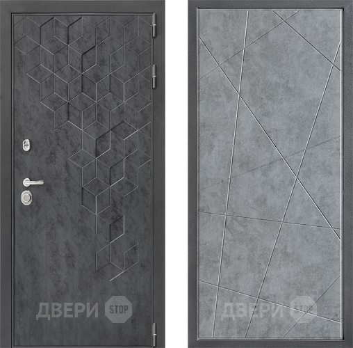 Входная металлическая Дверь Дверной континент ДК-3/713 ФЛ-655 Бетон серый в Апрелевке