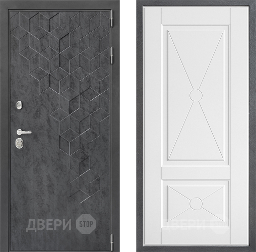 Входная металлическая Дверь Дверной континент ДК-3/713 ФЛ-617 Софт милк в Апрелевке