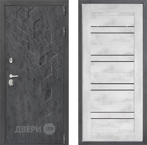 Входная металлическая Дверь Дверной континент ДК-3/713 ФЛ-49 Бетон снежный в Апрелевке