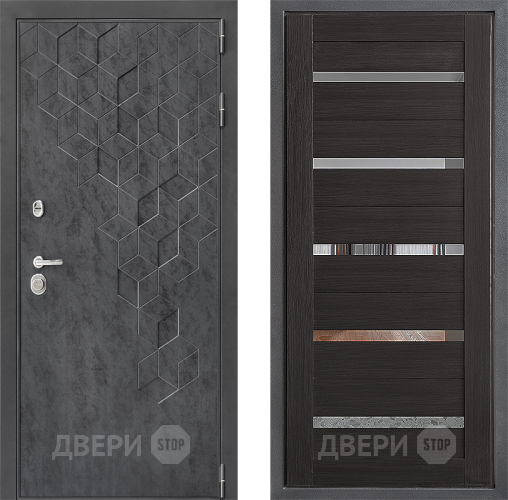 Входная металлическая Дверь Дверной континент ДК-3/713 ФЛ-47 Венге в Апрелевке