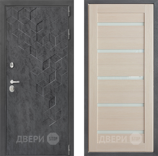 Входная металлическая Дверь Дверной континент ДК-3/713 ФЛ-47 Лиственница белая в Апрелевке