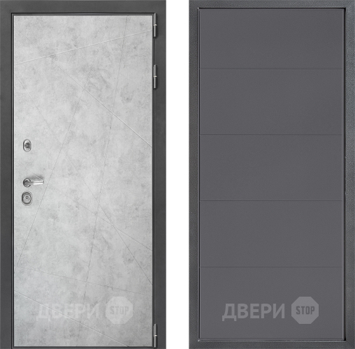 Входная металлическая Дверь Дверной континент ДК-3/743 ФЛ-649 Графит софт в Апрелевке