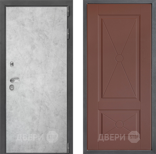 Входная металлическая Дверь Дверной континент ДК-3/743 ФЛ-617 Ясень шоколадный в Апрелевке