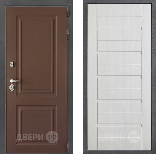 Входная металлическая Дверь Дверной континент ДК-3/729 ФЛ-70 Лиственница белая в Апрелевке