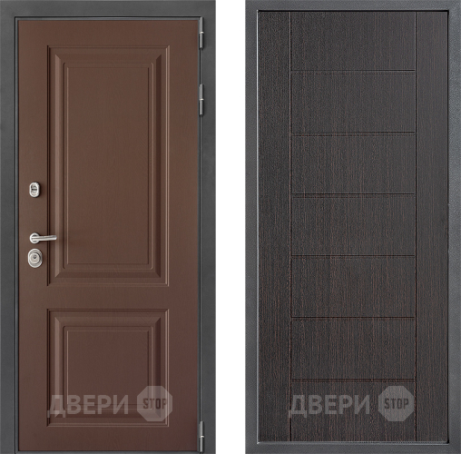 Входная металлическая Дверь Дверной континент ДК-3/729 ФЛ-Лайн Венге в Апрелевке