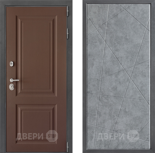 Входная металлическая Дверь Дверной континент ДК-3/729 ФЛ-655 Бетон серый в Апрелевке