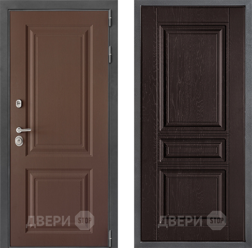 Входная металлическая Дверь Дверной континент ДК-3/729 ФЛ-243 Дуб шоколадный в Апрелевке