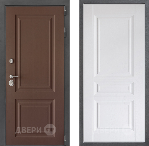 Входная металлическая Дверь Дверной континент ДК-3/729 ФЛ-243 Альберо Браш серебро в Апрелевке