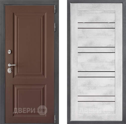 Входная металлическая Дверь Дверной континент ДК-3/729 ФЛ-49 Бетон снежный в Апрелевке