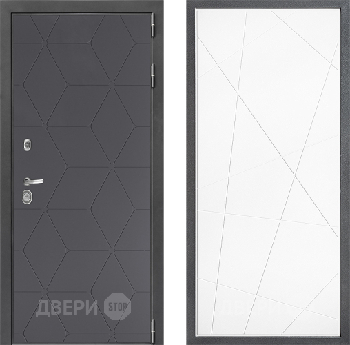 Входная металлическая Дверь Дверной континент ДК-3/744 ФЛ-655 Белый софт в Апрелевке