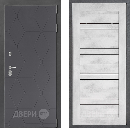 Входная металлическая Дверь Дверной континент ДК-3/744 ФЛ-49 Бетон снежный в Апрелевке