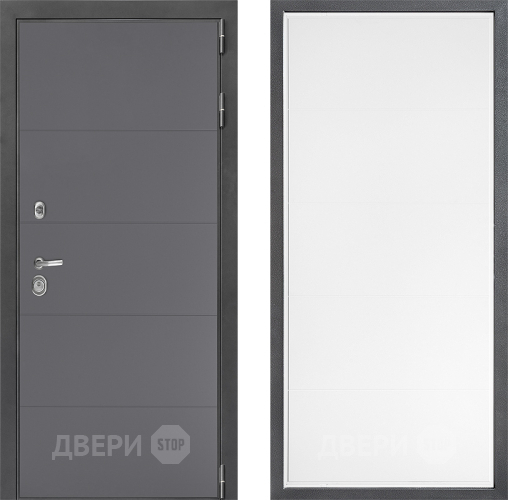 Входная металлическая Дверь Дверной континент ДК-3/649 ФЛ-649 Белый софт в Апрелевке