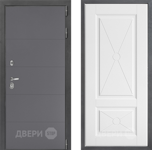 Входная металлическая Дверь Дверной континент ДК-3/649 ФЛ-617 Софт милк в Апрелевке