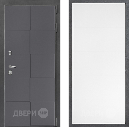 Входная металлическая Дверь Дверной континент ДК-3/606 ФЛ-649 Белый софт в Апрелевке