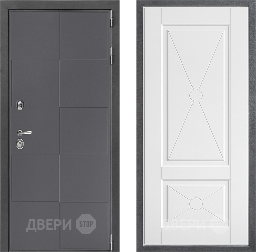Входная металлическая Дверь Дверной континент ДК-3/606 ФЛ-617 Софт милк в Апрелевке