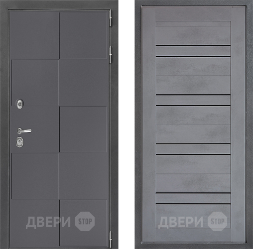 Дверь Дверной континент ДК-3/606 ФЛ-49 Бетон серый в Апрелевке