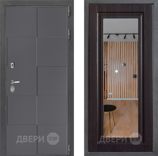 Дверь Дверной континент ДК-3/606 ФЛЗ Зеркало Венге в Апрелевке