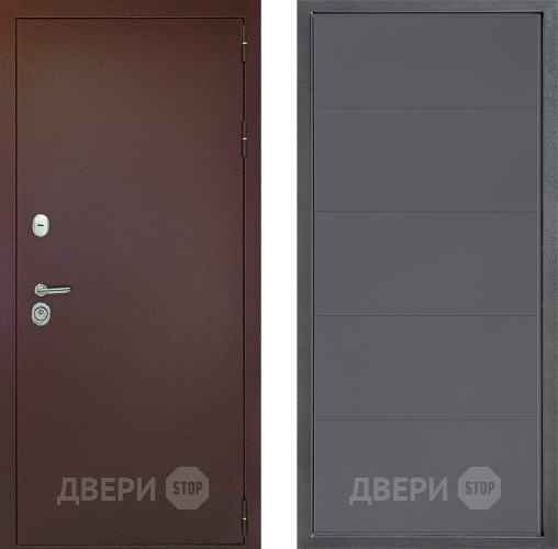 Дверь Дверной континент Рубикон Медь Дизайн ФЛ-649 Графит софт в Апрелевке