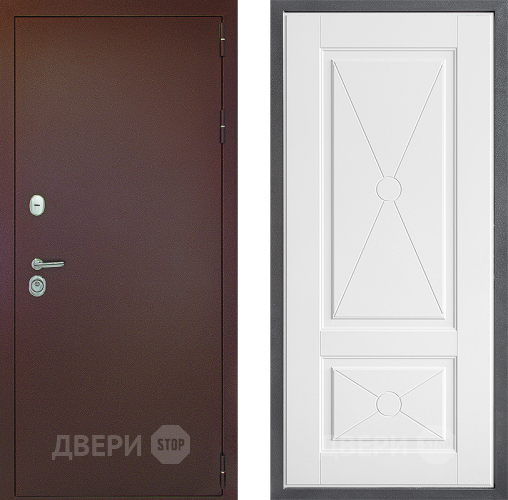 Входная металлическая Дверь Дверной континент Рубикон Медь Дизайн ФЛ-617 Софт милк в Апрелевке