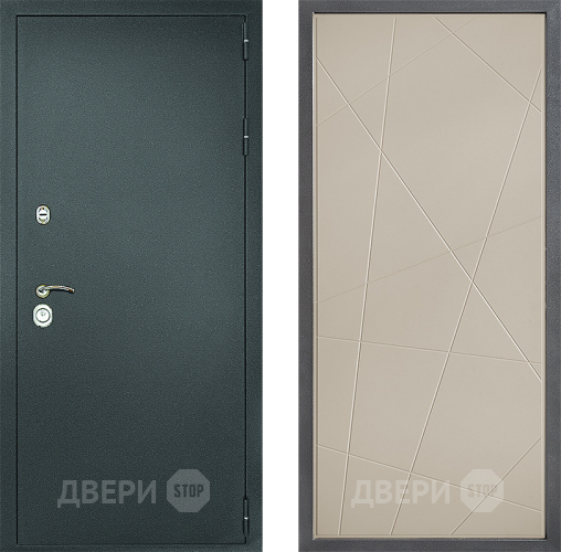 Входная металлическая Дверь Дверной континент Рубикон Серебро Дизайн ФЛ-655 Капучино в Апрелевке