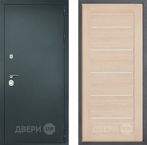 Входная металлическая Дверь Дверной континент Рубикон Серебро Дизайн ФЛ-46 Капучино в Апрелевке