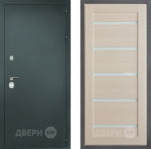 Входная металлическая Дверь Дверной континент Рубикон Серебро Дизайн ФЛ-47 Капучино в Апрелевке