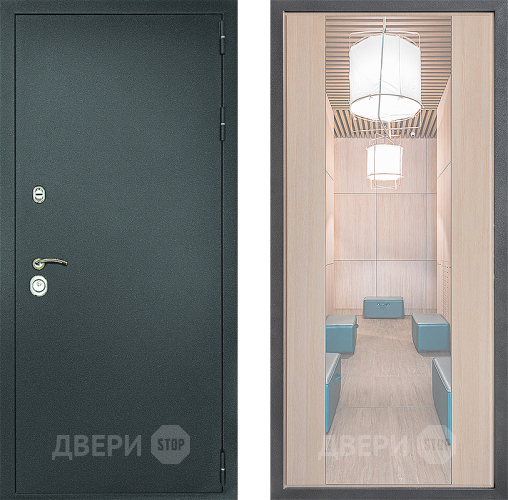 Дверь Дверной континент Рубикон Серебро Дизайн ФЛЗ-1 Зеркало Капучино в Апрелевке
