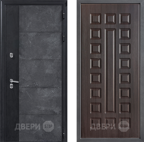 Входная металлическая Дверь Дверной континент ДК-15 Бетон ТЕРМО ФЛ-183 Венге в Апрелевке