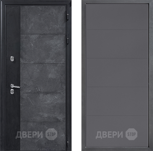 Входная металлическая Дверь Дверной континент ДК-15 Бетон ТЕРМО ФЛ-649 Графит софт в Апрелевке