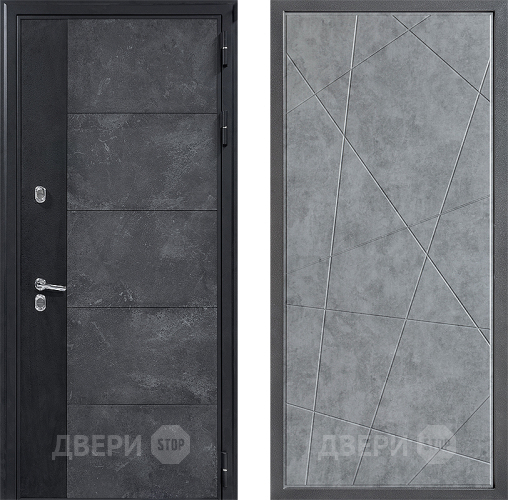 Входная металлическая Дверь Дверной континент ДК-15 Бетон ТЕРМО ФЛ-655 Бетон серый в Апрелевке