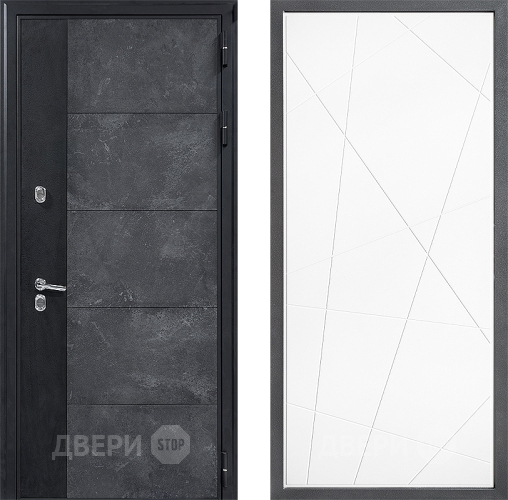 Дверь Дверной континент ДК-15 Бетон ТЕРМО ФЛ-655 Белый софт в Апрелевке