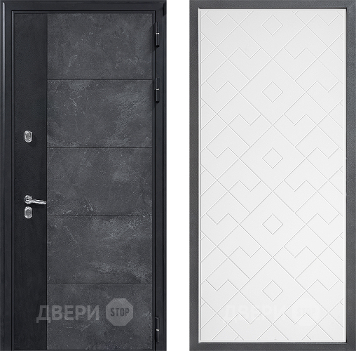Дверь Дверной континент ДК-15 Бетон ТЕРМО ФЛ-Тиффани Белый софт в Апрелевке