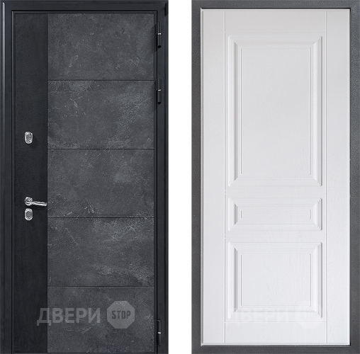 Входная металлическая Дверь Дверной континент ДК-15 Бетон ТЕРМО ФЛ-243 Альберо Браш серебро в Апрелевке