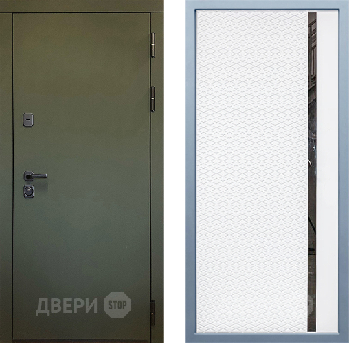Входная металлическая Дверь Дива МД-61 МХ-47 Белый матовый в Апрелевке