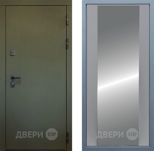 Входная металлическая Дверь Дива МД-61 Д-15 Зеркало Силк Маус в Апрелевке