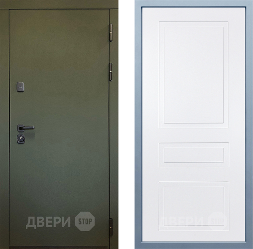 Входная металлическая Дверь Дива МД-61 Н-13 Белый в Апрелевке